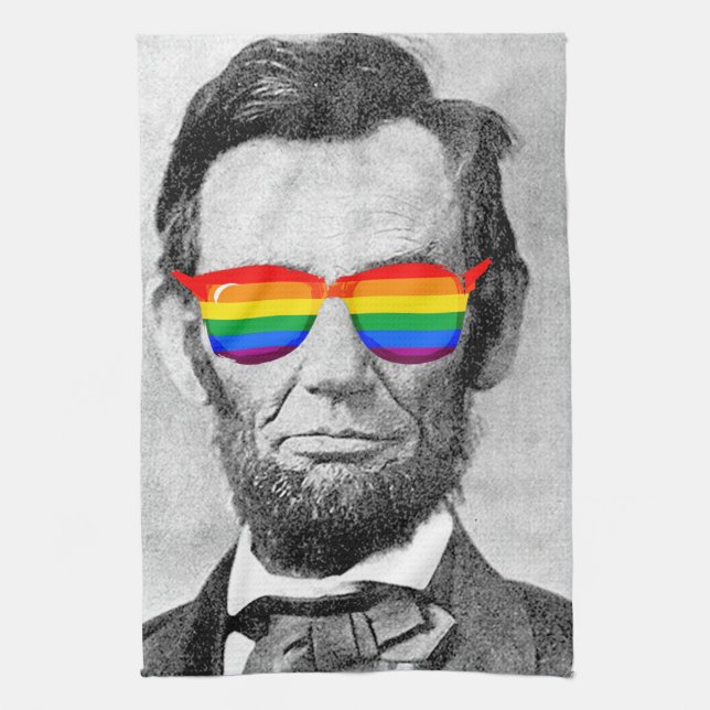 Gaybraham Lincoln Tea Towel (Vertical)