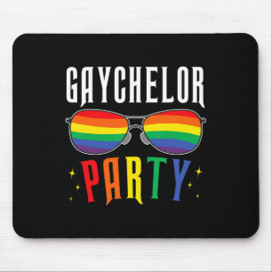 Gaychelor Gay Lesbian Lgbtq Pride Bachelor Party W Mouse Mat