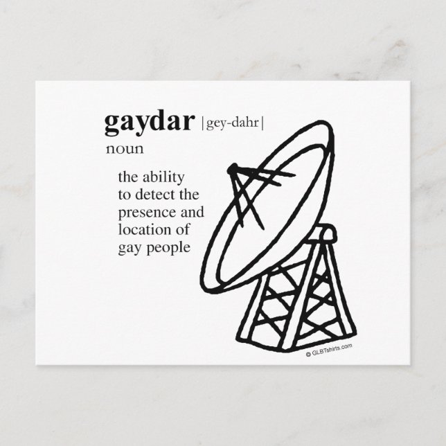 GAYDAR POSTCARD (Front)
