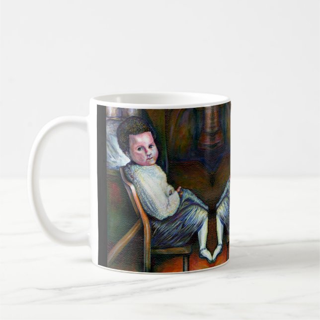 Gaye Elise Beda, elegant, artistic, modern, trendy Coffee Mug (Left)