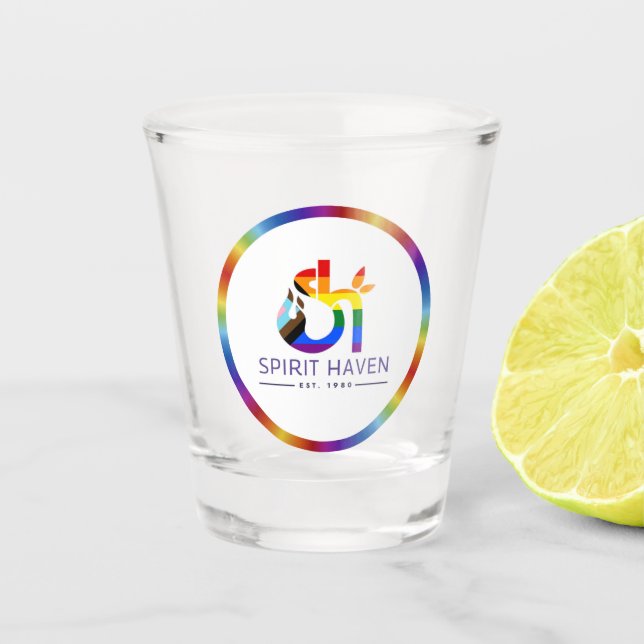 Gayest Logo Ever Shot Glass (Front)