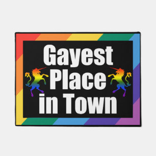 GAYEST PLACE IN TOWN DOORMAT
