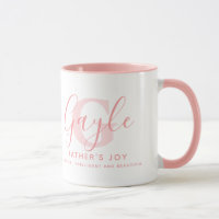 Gayle name meaning and monogram soft pink text
