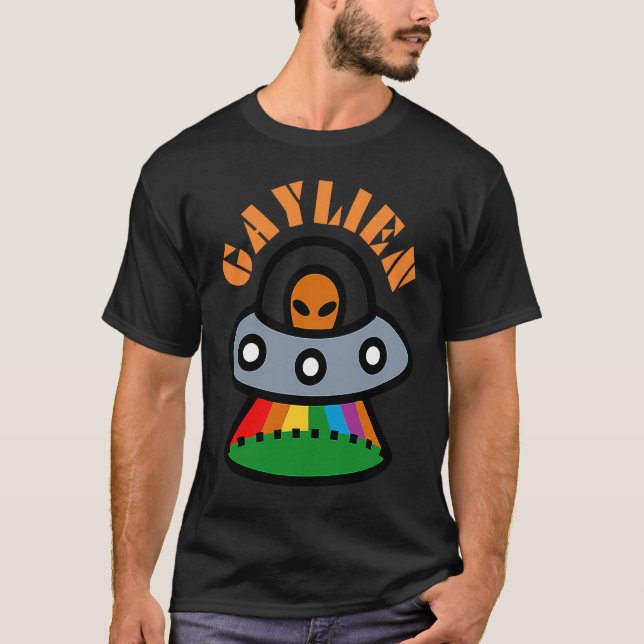 Gaylien Gay Bear  Pride For Men Women Cute Lgbtq T-Shirt (Front)