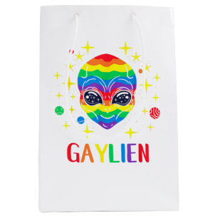Gaylien Gay Pride Medium Gift Bag