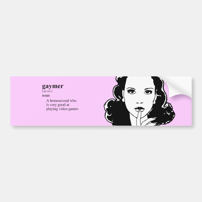GAYMER BUMPER STICKER (Front)
