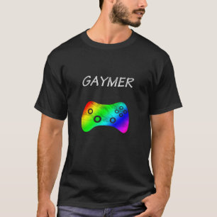 Gaymer for Gay Gamer design LGBTQ Pride T-Shirt