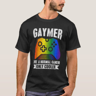 Gaymer Gamer Gay Pride LGBT Matching Video Game Lo T-Shirt