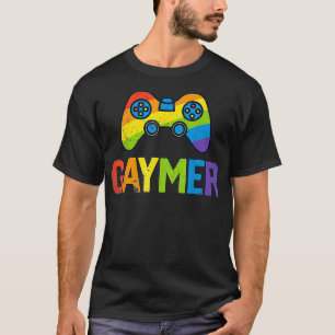 Gaymer Gamer Gay Pride LGBT T shirt Lesbian Rainbo