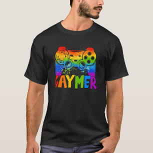 Gaymer Gay Pride Flag Lgbt Gamer Lgbtq Gaming Game T-Shirt