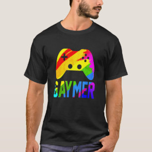 Gaymer Gay Pride Flag Lgbt Pride Gaming Gamepad Ti T-Shirt