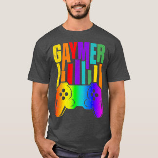 Gaymer Gay Pride Rainbow Gamer Gaming LGBTQ T-Shirt