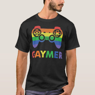 Gaymer Gay Pride Rainbow Gamer Gaming LGBTQ  T-Shirt