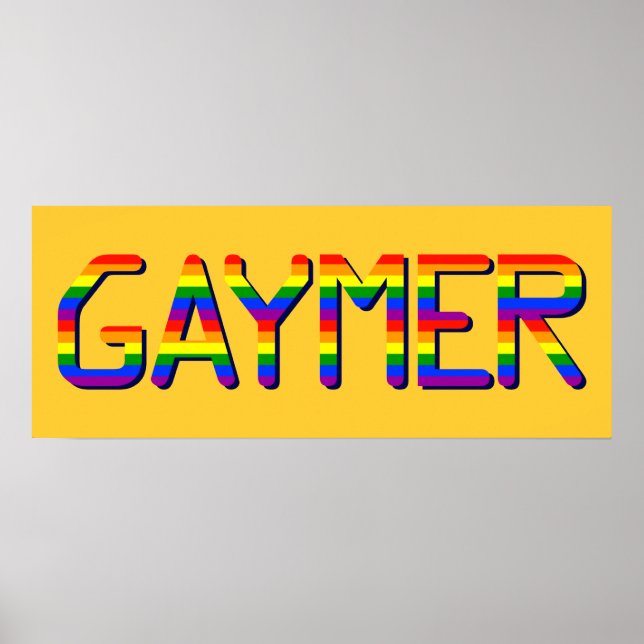 Gaymer Graphic Poster (Front)