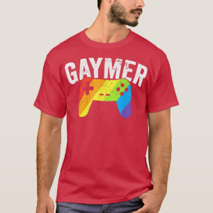Gaymer Pride LGBT T Rainbow Flag Gay Lesbian Gami T-Shirt