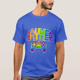 Gaymer Pride LGBT T Rainbow Flag Gay Lesbian T-Shirt
