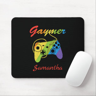 Gaymer Rainbow Video Game Controller Gaming Mouse Mat