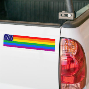 Gaymerican Pride Bumper Sticker
