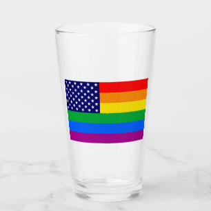 Gaymerican Pride Glass