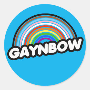 GAYNBOW T-Shirt Classic Round Sticker