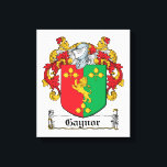Gaynor Family Crest Canvas Print<br><div class="desc">Gaynor Coat of Arms</div>