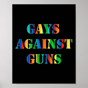Gays Against Guns Rainbow Protest March Resist Poster