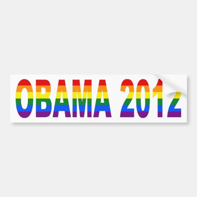 Gays For Obama 2012 Bumper Sticker (Front)