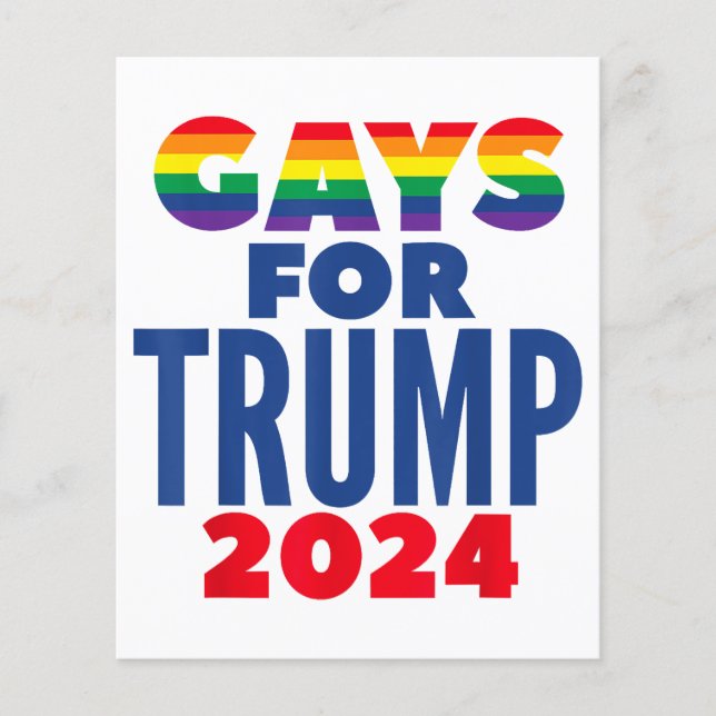 Gays For Trump 2024 Election (Front)