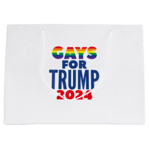 Gays For Trump 2024 Election Large Gift Bag