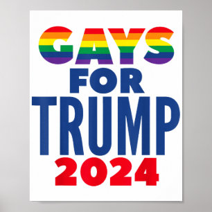 Gays For Trump 2024 Election Poster