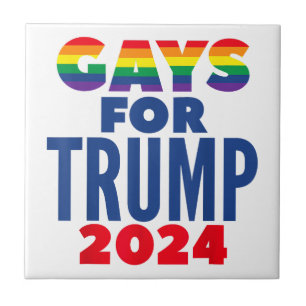 Gays For Trump 2024 Election Tile