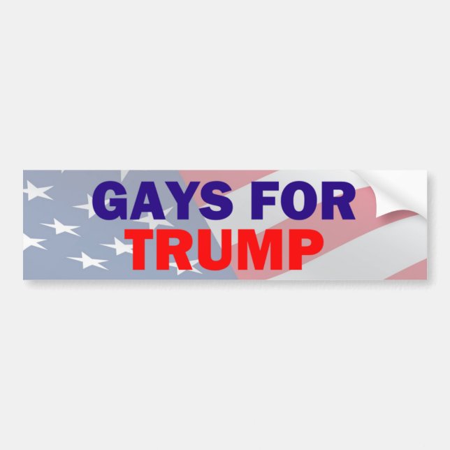 Gays for Trump Bumper Sticker (Front)