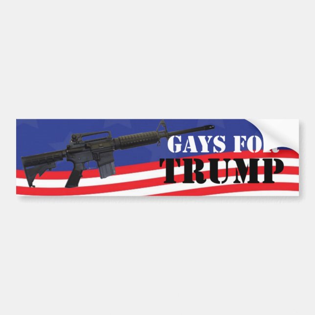Gays for Trump Bumper Sticker (Front)