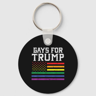 Gays For Trump Usa Flag Pro Reelect Donald 2020 Key Ring