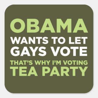 Gays Vote Square Sticker
