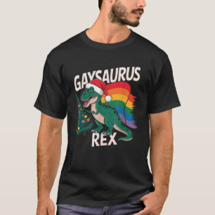 Gaysaurus Rex Gay T Rex Christmas Pyjamas LGBT Xma T-Shirt
