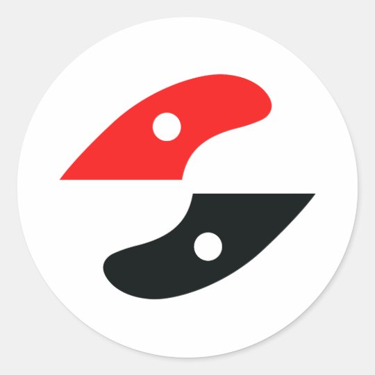 GaySurfers.net LOGO (fins) Classic Round Sticker