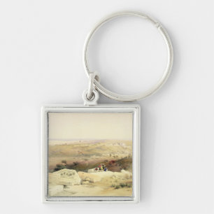 Gaza, plate from Volume II of 'The Holy Land' Key Ring