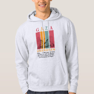 Gaza Solidarity Hoodie – 3,000 Years of Faith