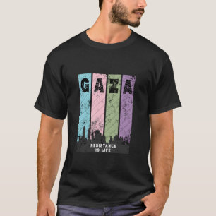 GAZA Vintage Distressed T-Shirt   Solidarity