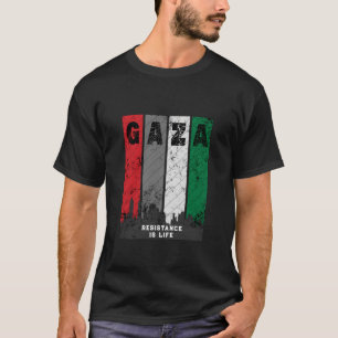 GAZA Vintage Distressed T-Shirt   Solidarity