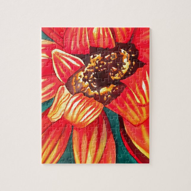 Gazania desert flower art by Sacha Grossel Jigsaw Puzzle (Vertical)