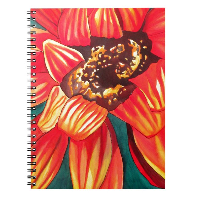 Gazania desert flower art by Sacha Grossel Notebook (Front)