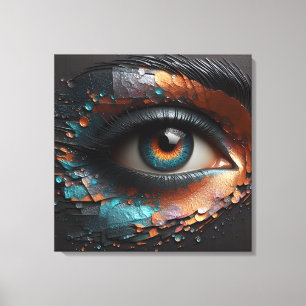 Gaze of Elegance - Magic Of The AI Canvas Print