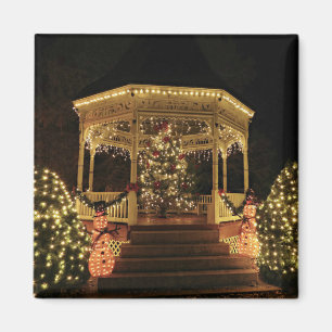 Gazebo Dressed for Christmas Magnet