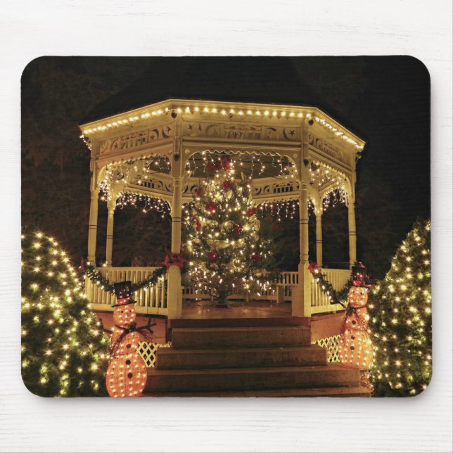 Gazebo Dressed for Christmas Mouse Mat (Front)