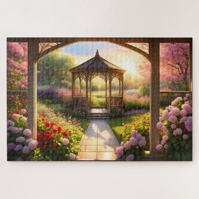 Gazebo in the Garden Jigsaw Puzzle (Horizontal)