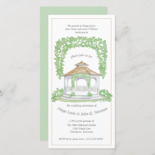 Gazebo Wedding Invitation