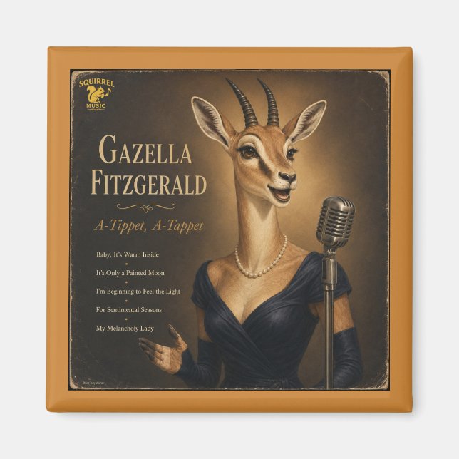 Gazella Fitzgerald Album: a Parody Magnet (Front)