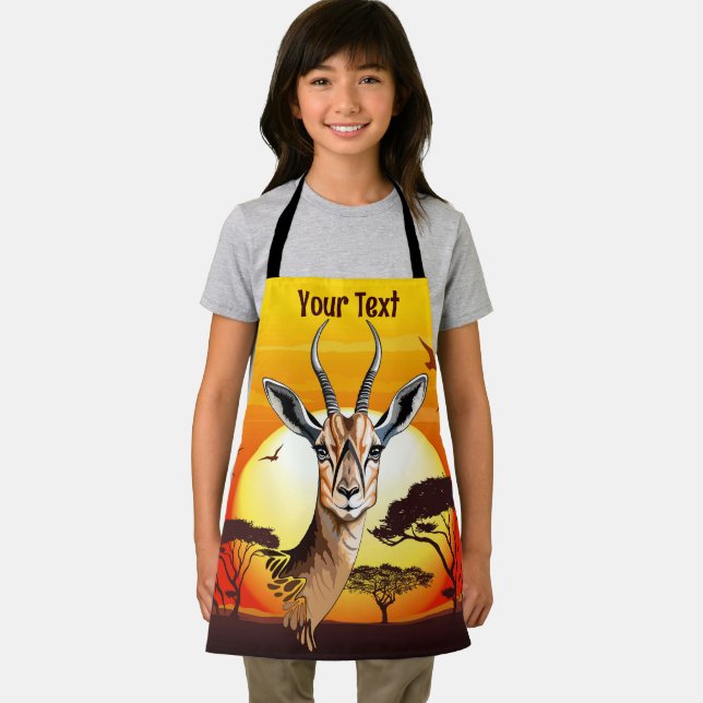 Gazelle African Antelope Wild  Animal Apron (Insitu)